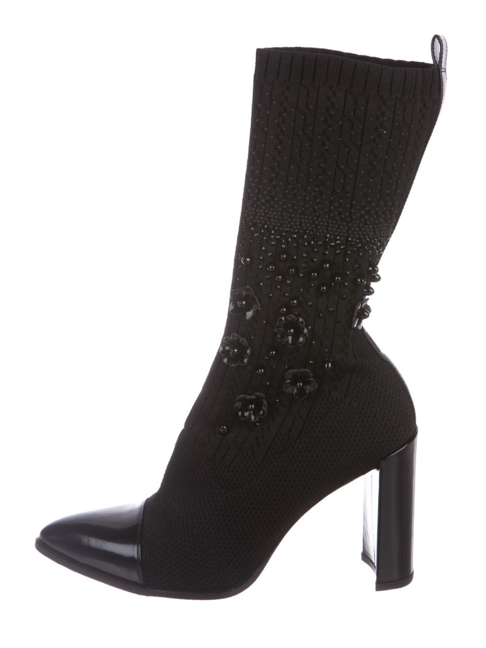 Stuart Weitzman Sockhop Knit
Fabric Boots (70950) Size 9.5